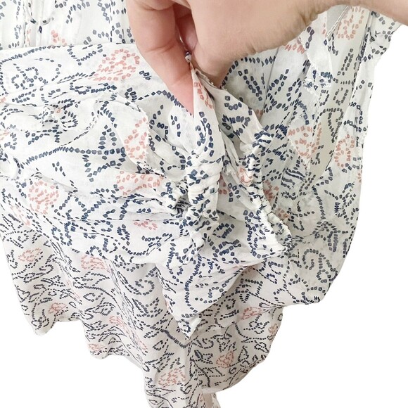 Ulla Johnson NWT Dunia Blouse Women’s Size 0 Silk Floral Cold Shoulder Ruffle - Picture 7 of 12